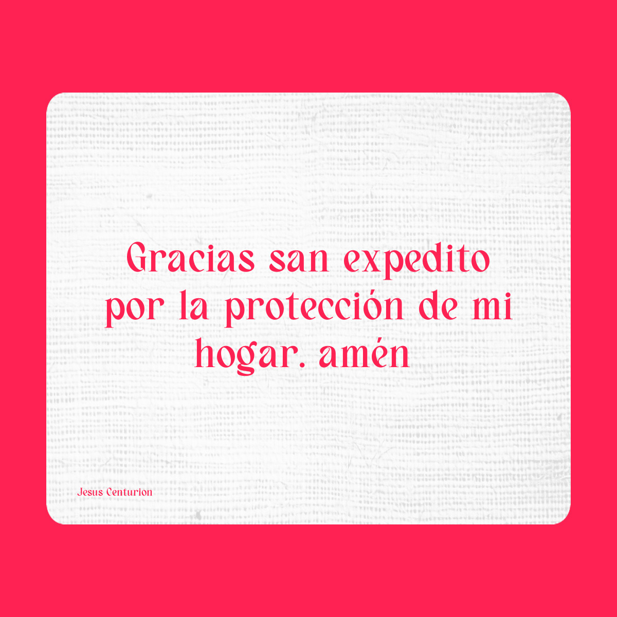 Agradecimiento a San Expedito