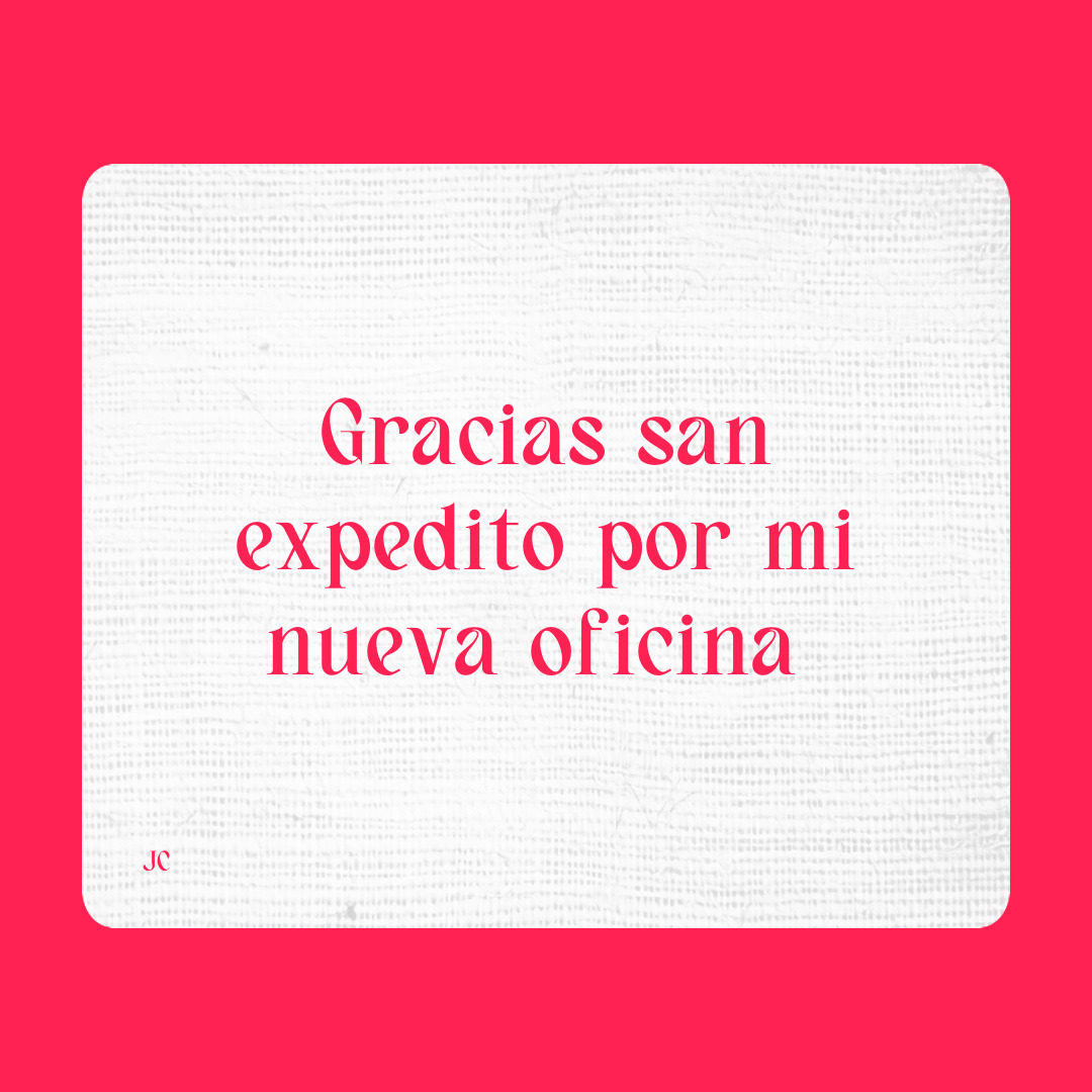 Agradecimiento a San Expedito