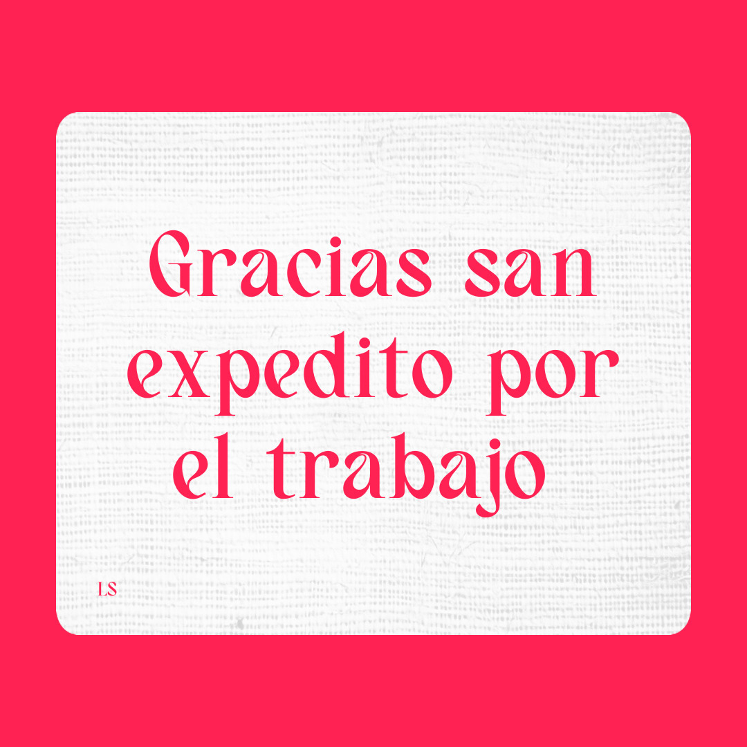 Agradecimiento a San Expedito