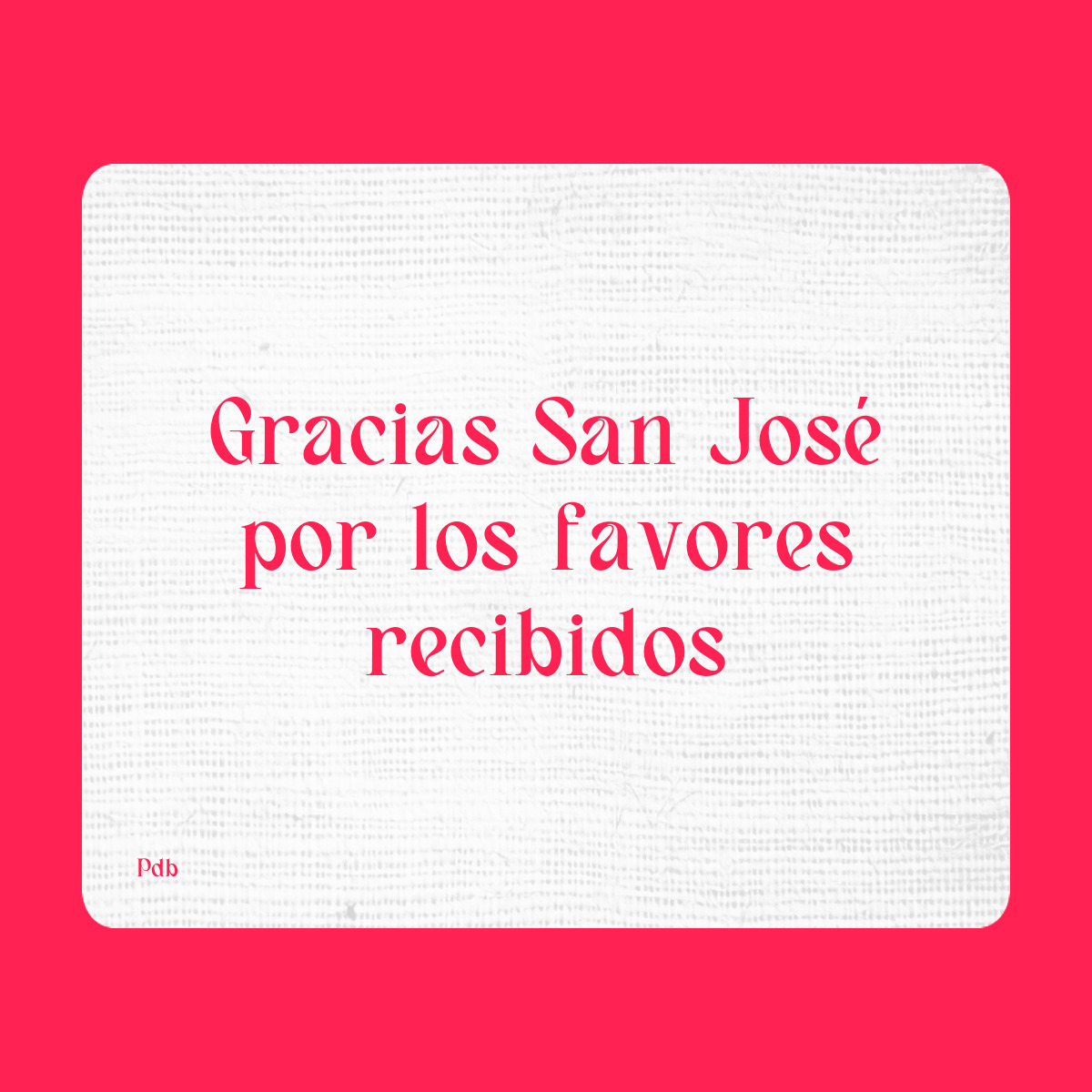 Agradecimiento a San Expedito