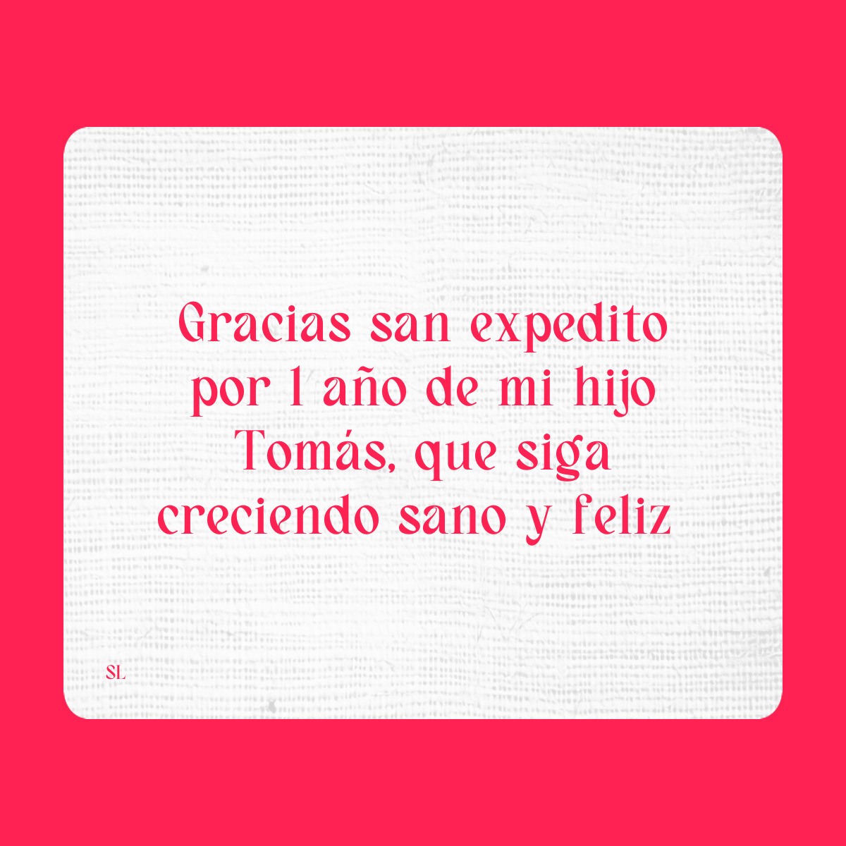 Agradecimiento a San Expedito