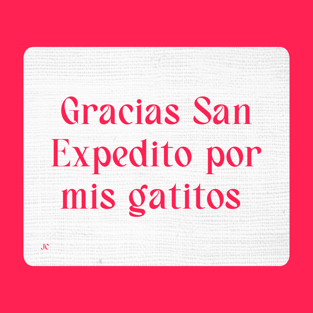 Agradecimiento a San Expedito
