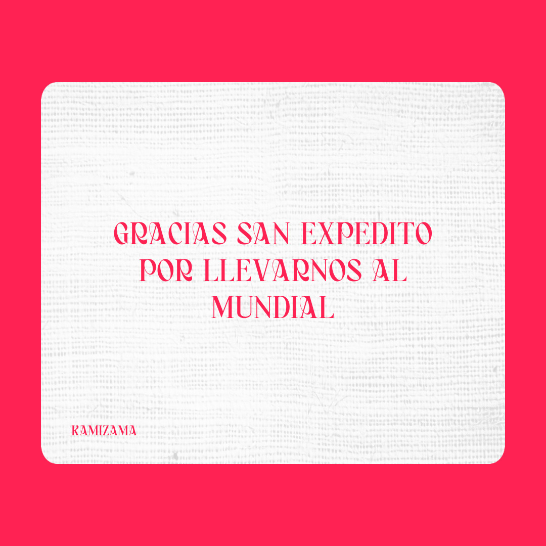 Agradecimiento a San Expedito