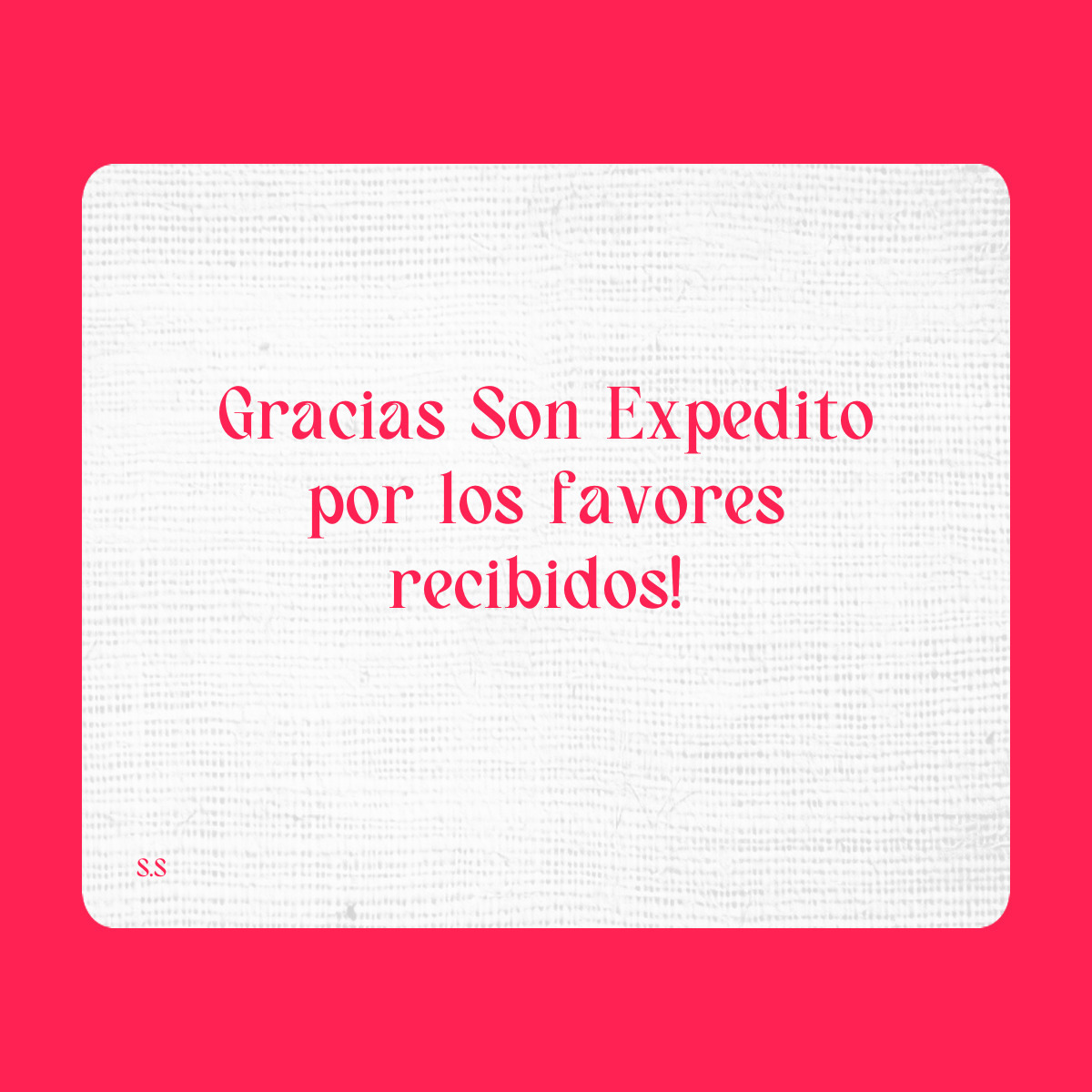 Agradecimiento a San Expedito