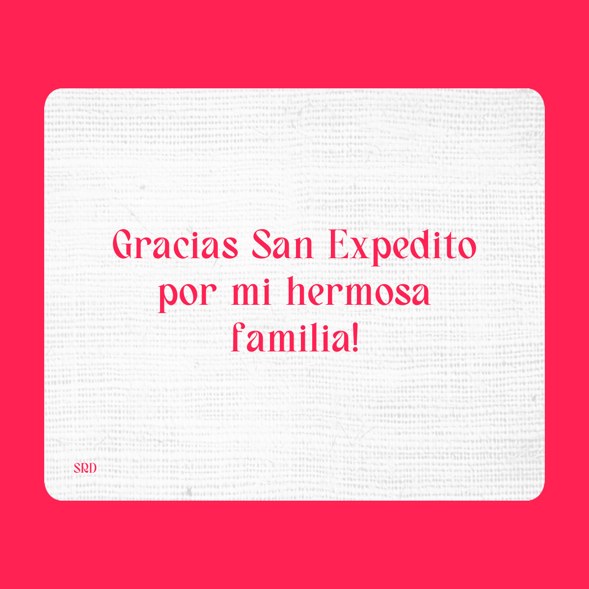 Agradecimiento a San Expedito
