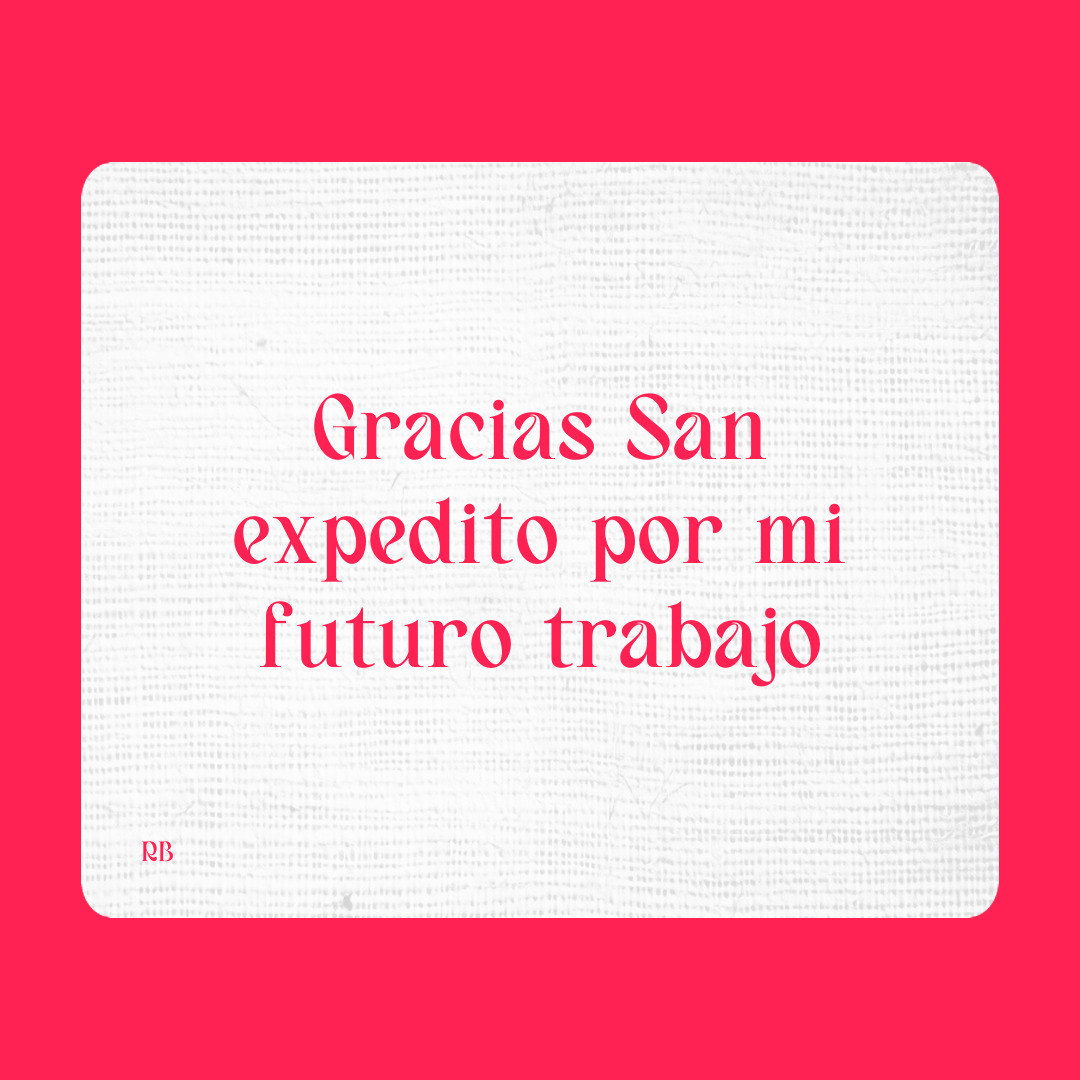Agradecimiento a San Expedito