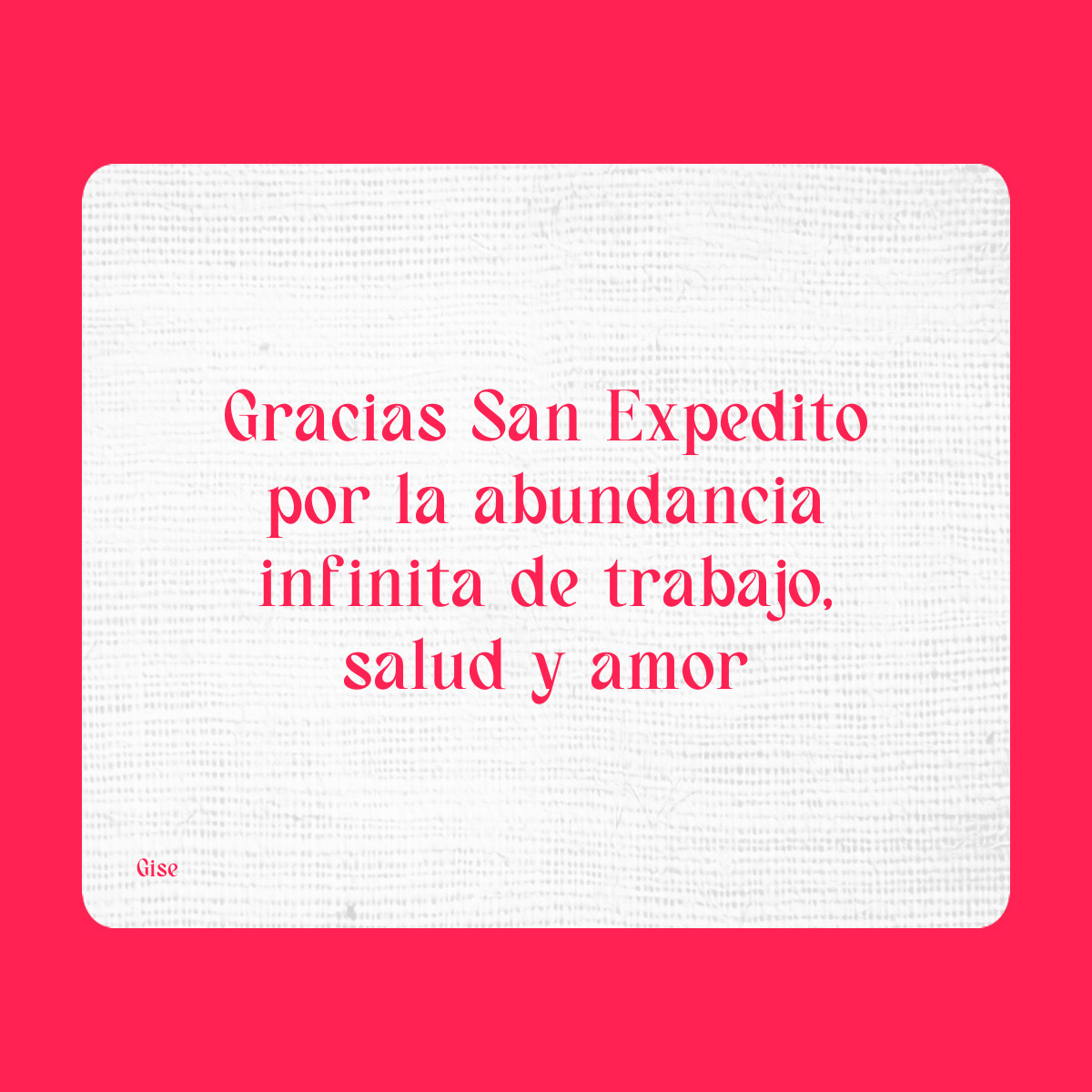 Agradecimiento a San Expedito