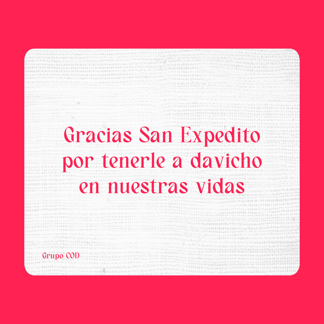 Agradecimiento a San Expedito