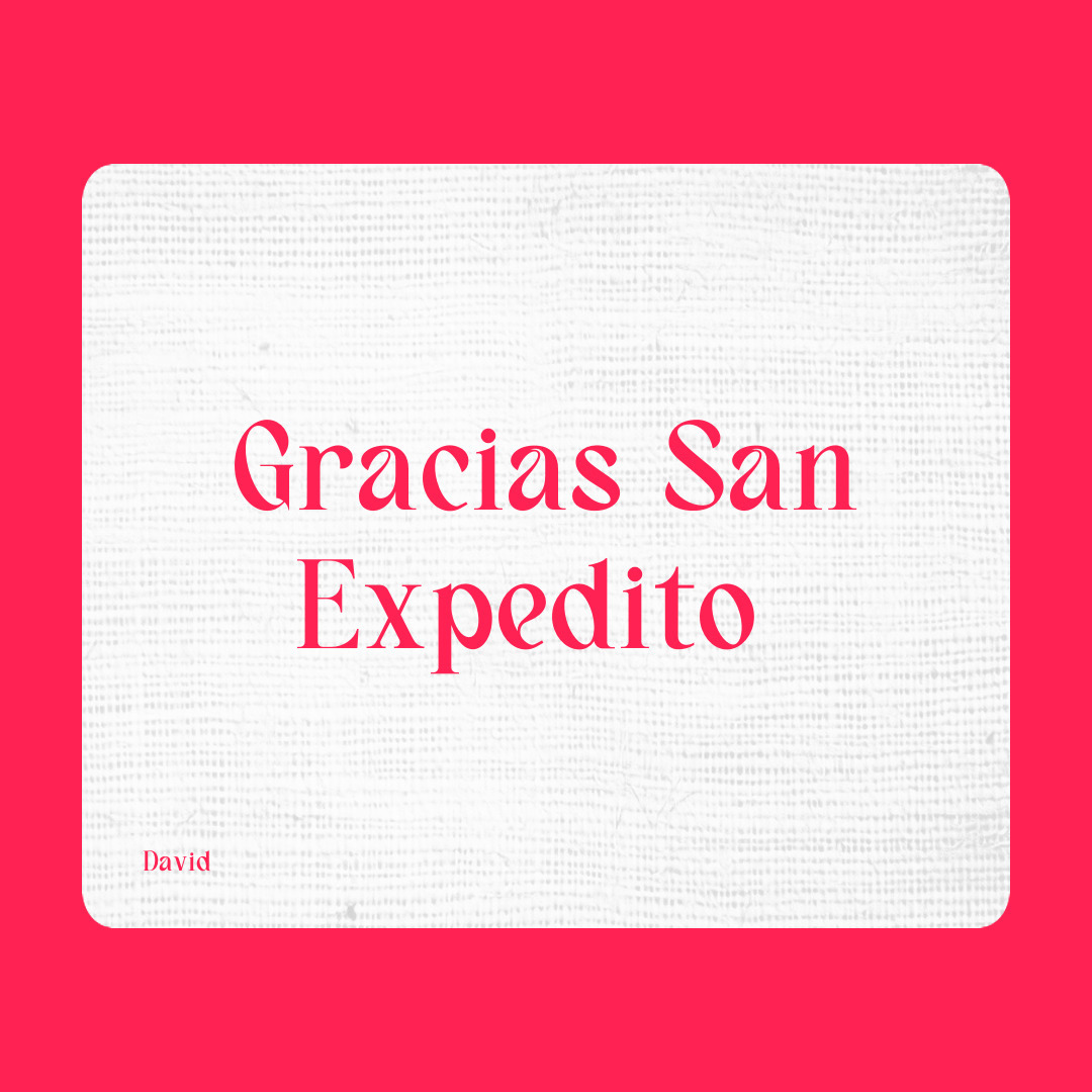 Agradecimiento a San Expedito