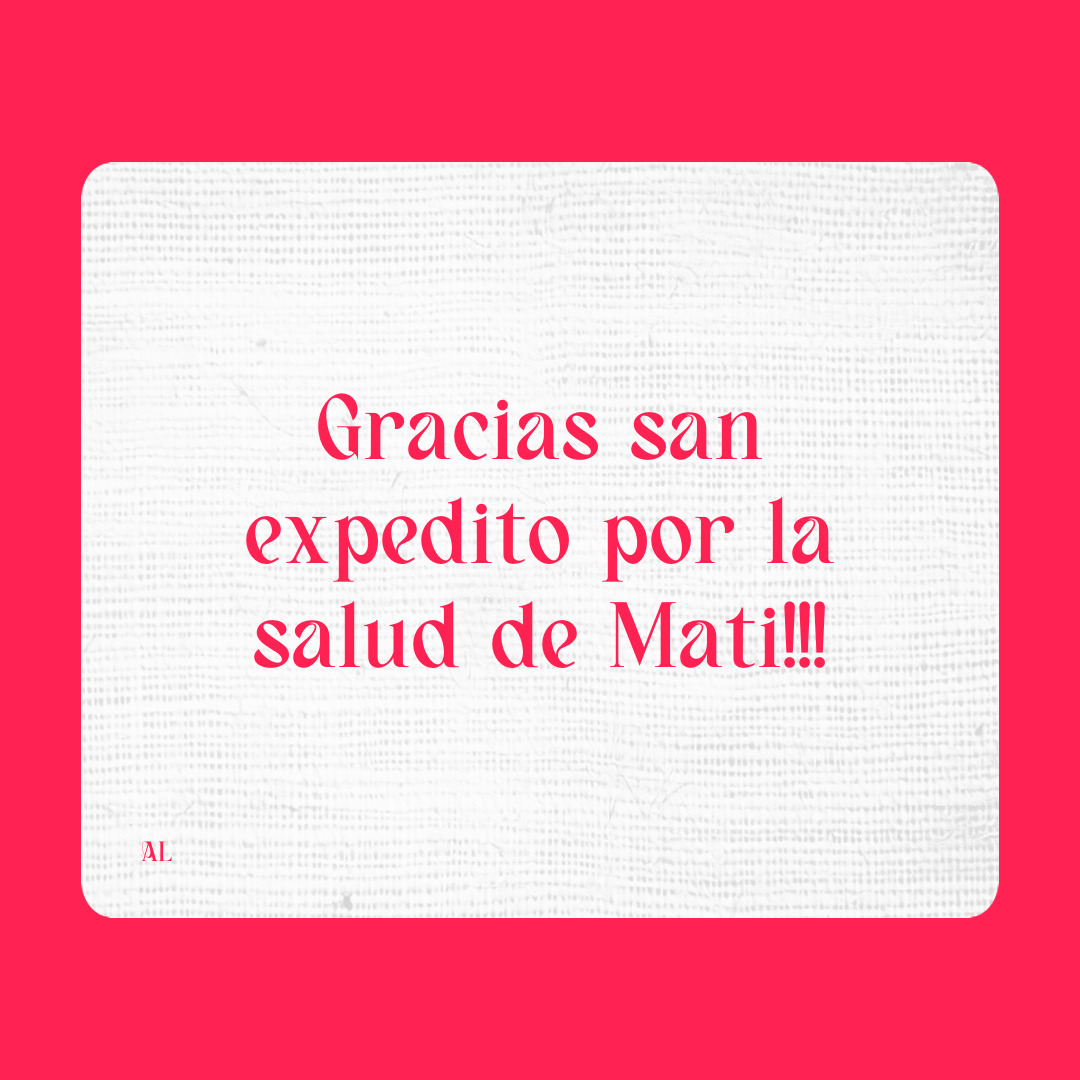 Agradecimiento a San Expedito