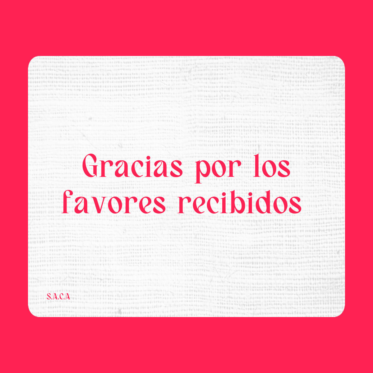 Agradecimiento a San Expedito