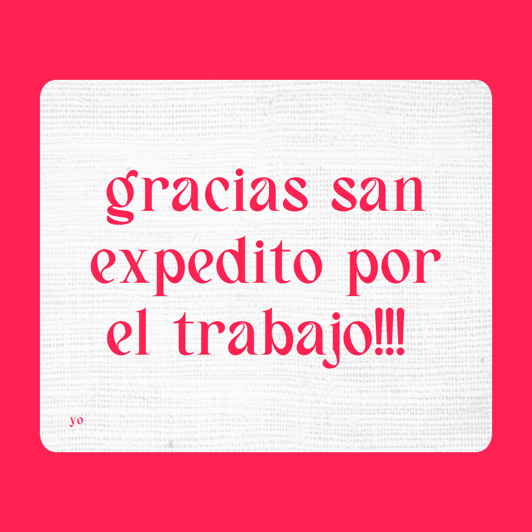 Agradecimiento a San Expedito