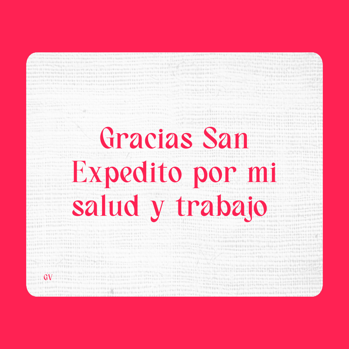 Agradecimiento a San Expedito